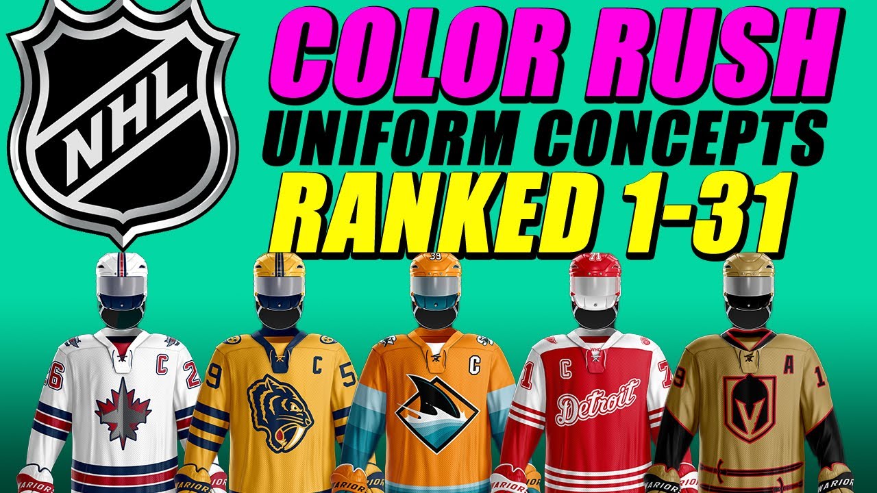 NHL Color Rush Uniform Concepts RANKED! (Designs by Ryan)
