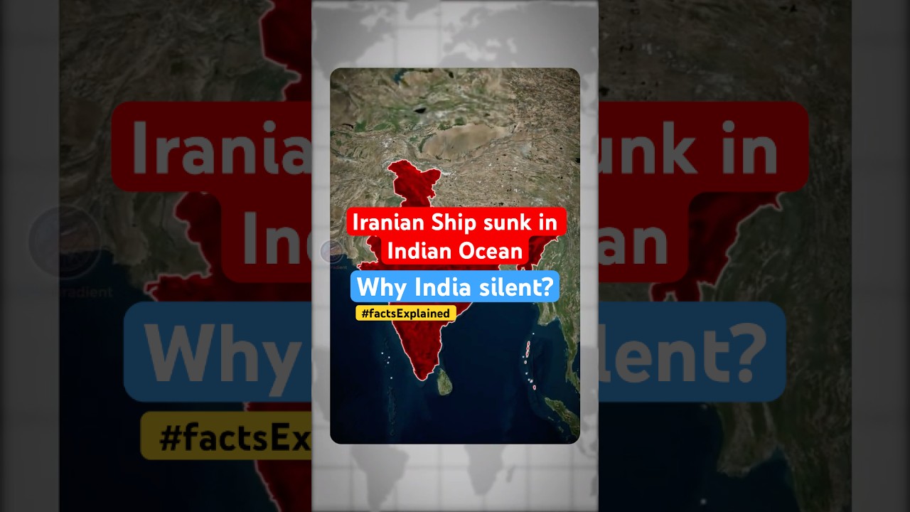 Iranian Warship Sinks in Indian Ocean &ndash; Why India Stayed Silent? #shorts #geopolitics