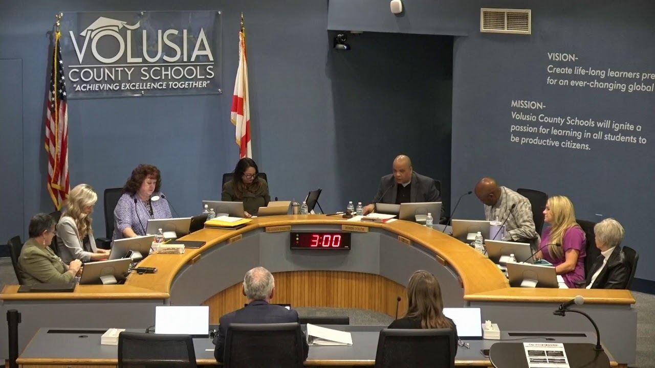 Volusia County School Board Meeting - Workshop/Work Session 01/13/2026