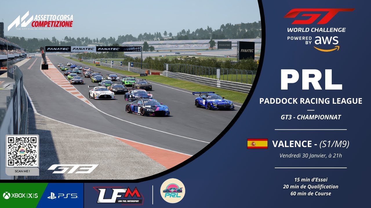 #Assetto corsa competizione: CAST du championnat GT3 pour la TEAM-PRL: manche 9 sur Valence