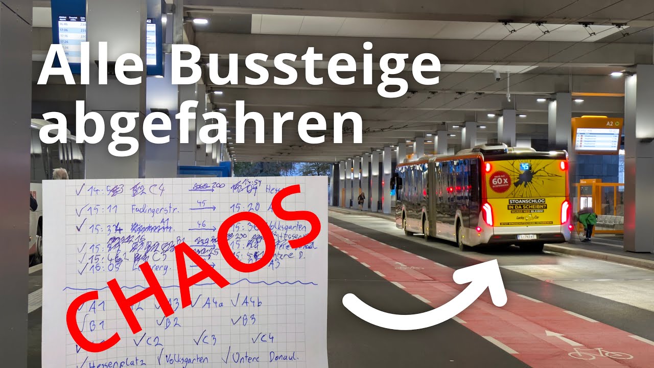 Das neue Linzer Busterminal ist cool! Ich habe es zum vollen Potenzial ausgenutzt.