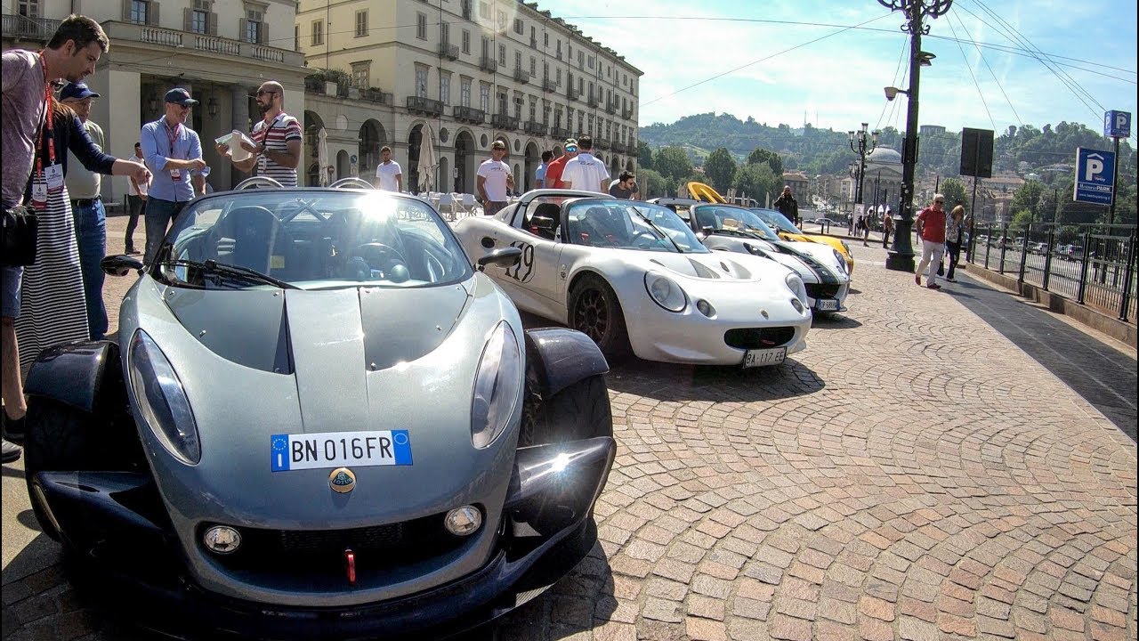 Lotus 340r and many others at Lotus Cars Meeting. Salone Auto Parco Valentino & Gran Premio