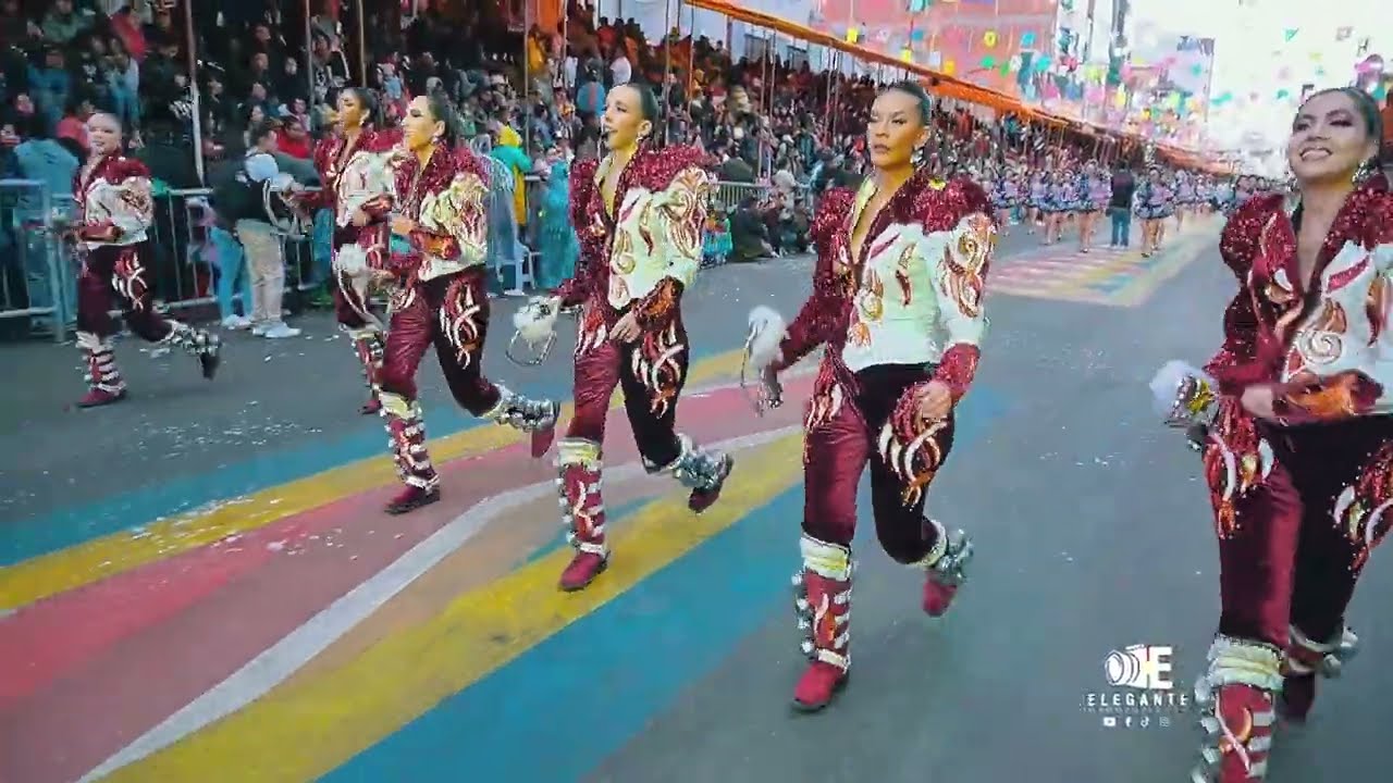🇧🇴 en ORURO carnaval CAPORALES #conjunto #cultura #folklore #Bolivia virgen del #socavon