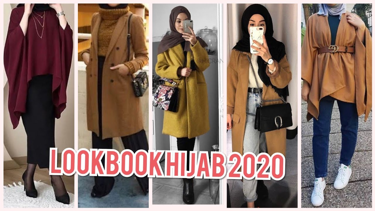 تنسيق ملابس محجبات 🧕لشتاء 2020⛄⛄#lookbook hiver hijab