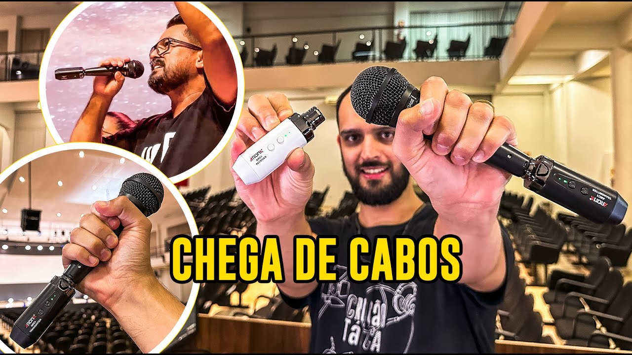 TRANSFORME QUALQUER MICROFONE EM MIC SEM FIO COM MAIS QUALIDADE