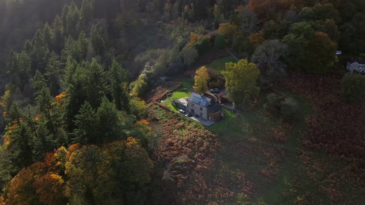 Drone footage of a family home remodel in Tintern, Monmouth.