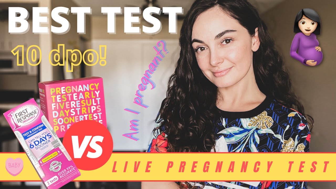 10 dpo LIVE PREGNANCY TEST 2021 // First Response vs Amazon Test Strips