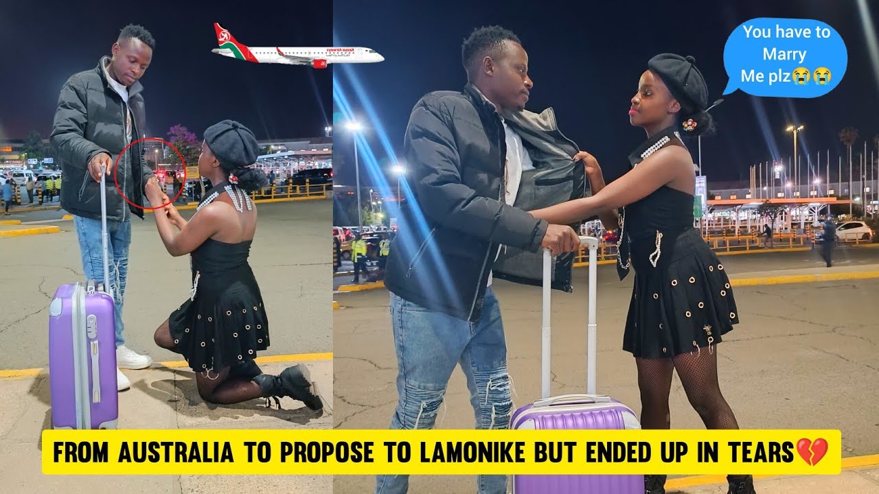 She Proposed💍❣️💋Australian lady  surprised me with a prosal at JKIA 🛬✈️See What happened  Next