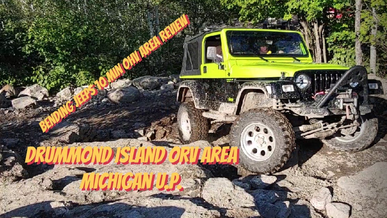 Jeep off road park trail review - Drummond Island Michigan ORV area