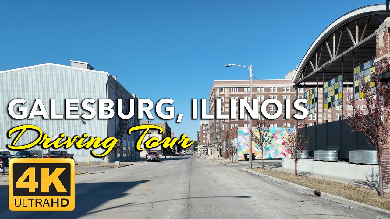 Driving Through Galesburg, Illinois | A Railroad City Past Its Prime