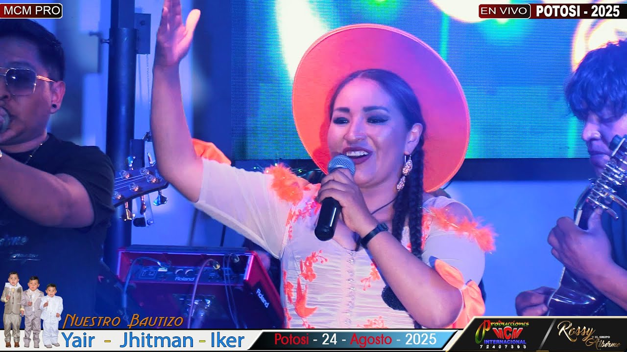 ROSSY Y EL GRUPO ALBERME EN VIVO 2025 - BAUTIZO DE YAIR - JHITMAN - IKER (MCM Producciones)