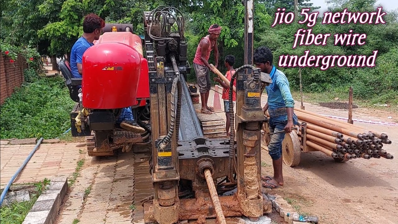 Jio 5G network fiber cable underground || working on jio 5g network