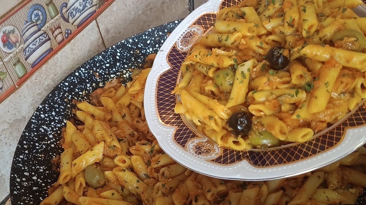 بدون لحوم في دقائق تحضير معكرونة بمذاق،🤤 لا يقاوم سهلة وسريع
