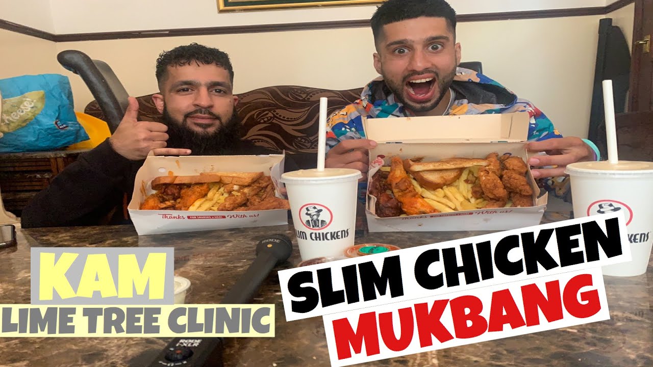 SLIM CHICKEN MUKBANG | CHICKEN STRIPS + WINGS + FRIES | NAVEED CENTRAL | KAM