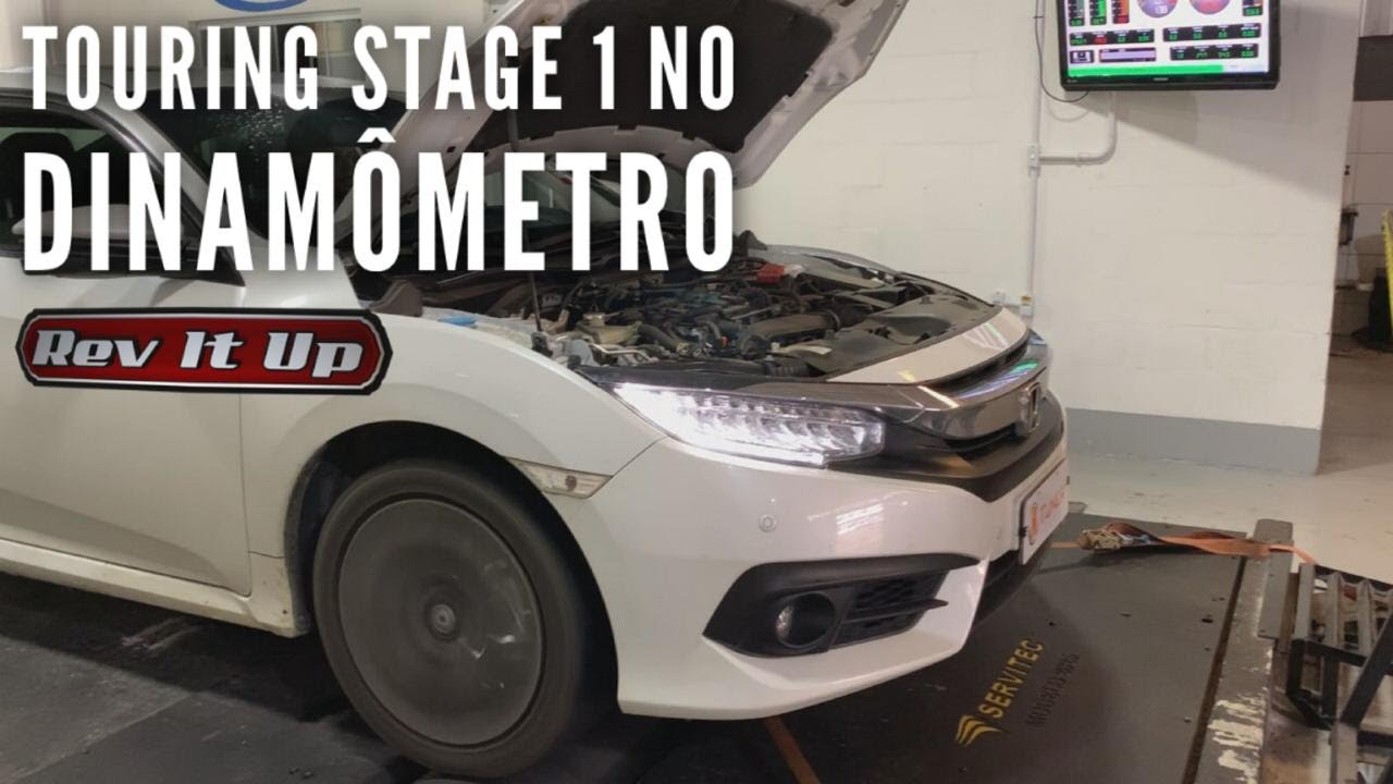 Dinamômetro: Civic Touring Somente Stage 1 Rev It Up KTuner