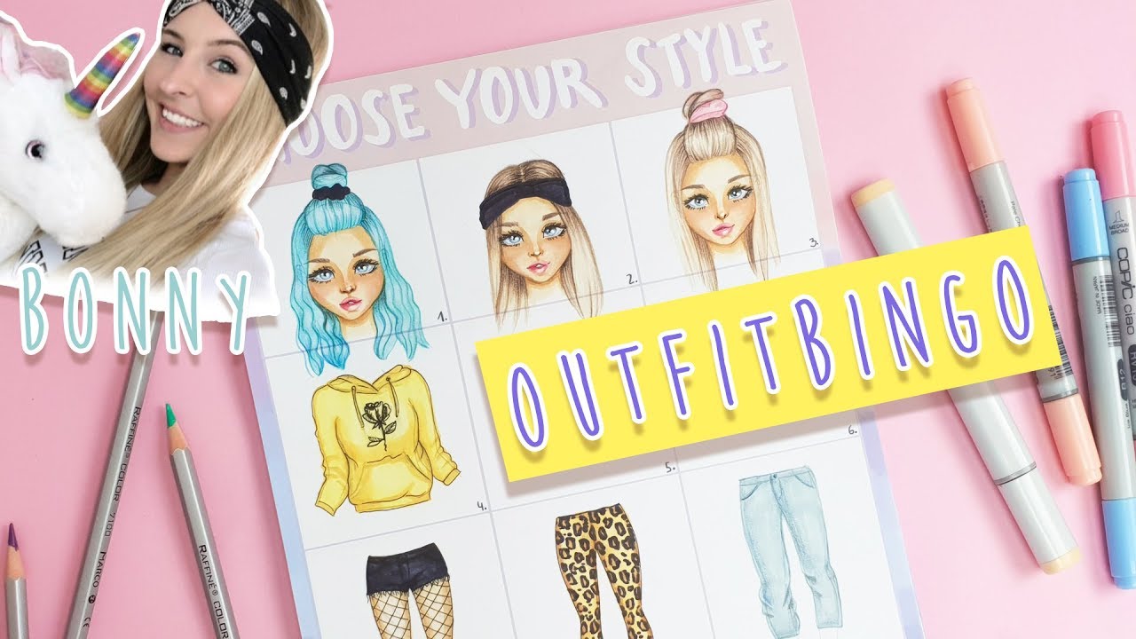 Outfit Bingo mit Bonny Trash || Foxy Draws