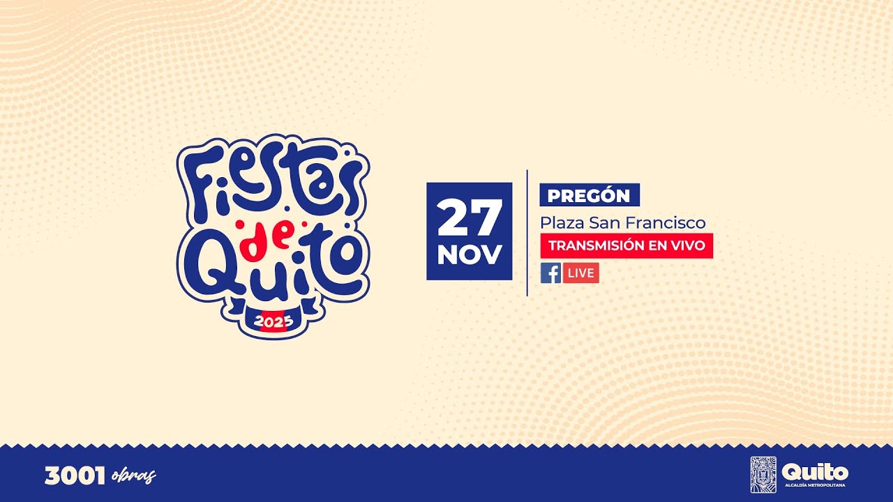 🥳#FiestasDeQuito2025 | Sigue en vivo 🔴 el pregón para festejar a la ciudad más linda del mundo.