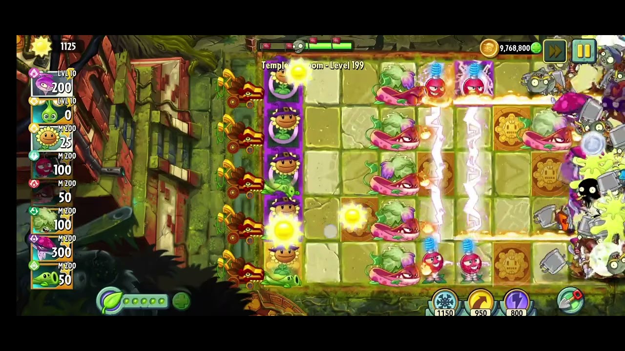 PvZ2 - Endless Zone! - Temple of Bloom - Level 199
