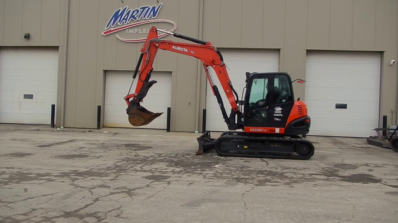 2018 Kubota KX080-4 For Sale