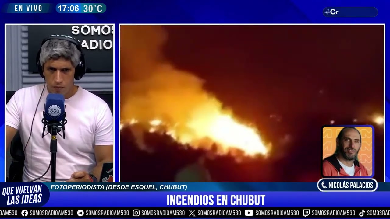 INCENDIOS en CHUBUT: 