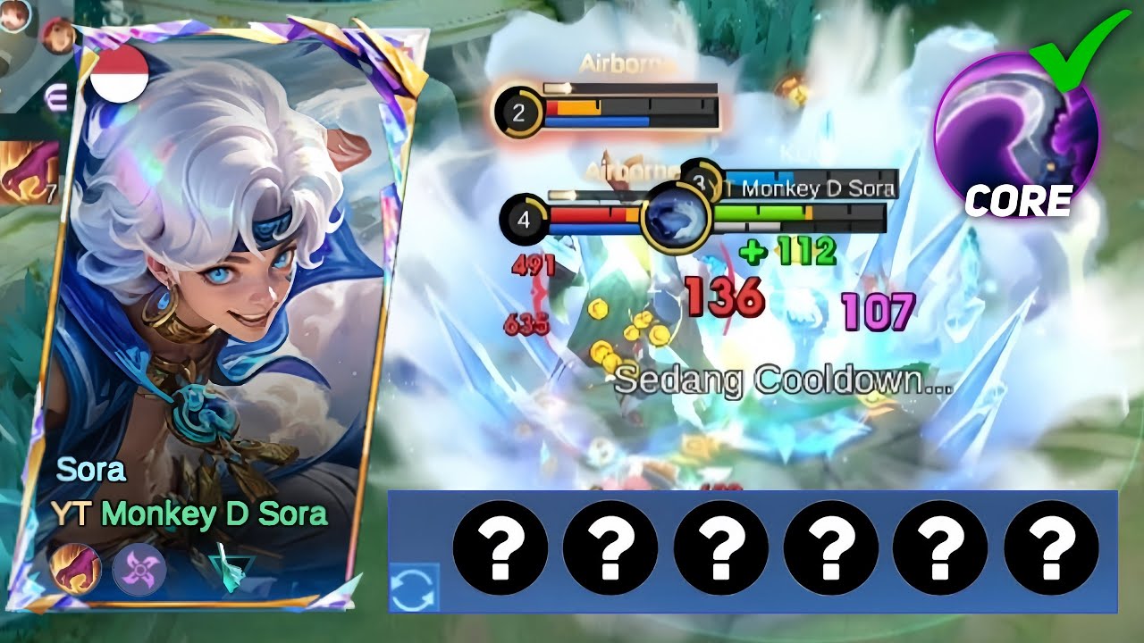 Ini dia build Sora jungler‼️damage sakit susah mati 100% meta