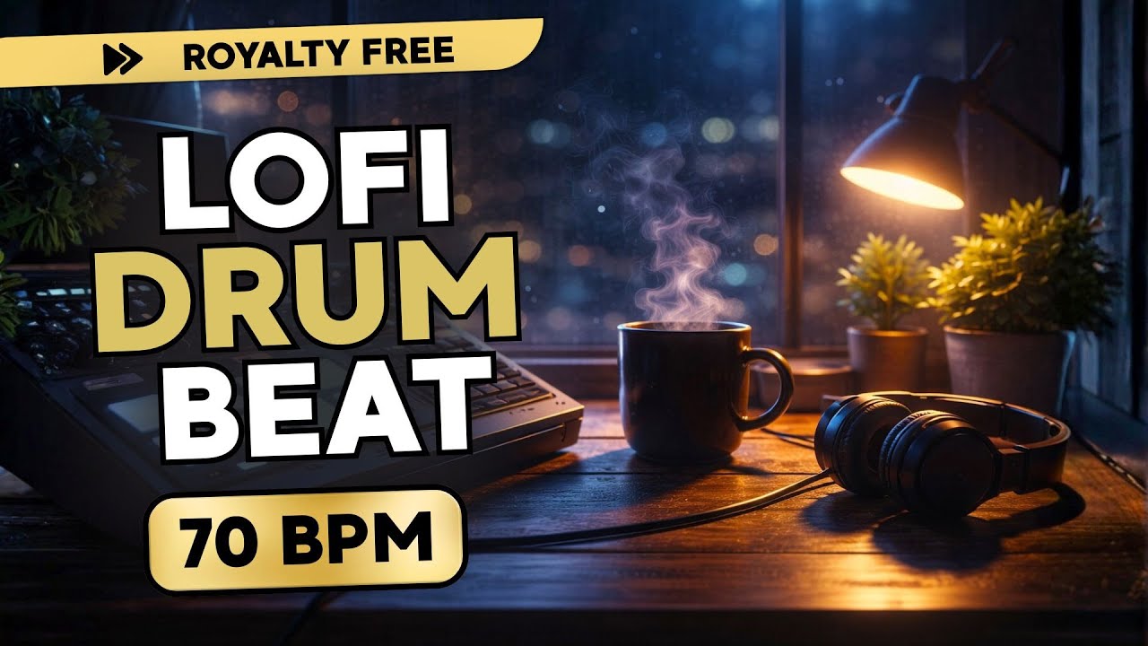 FREE Lo-Fi Drum Beat – 70 BPM | Royalty Free | No Copyright