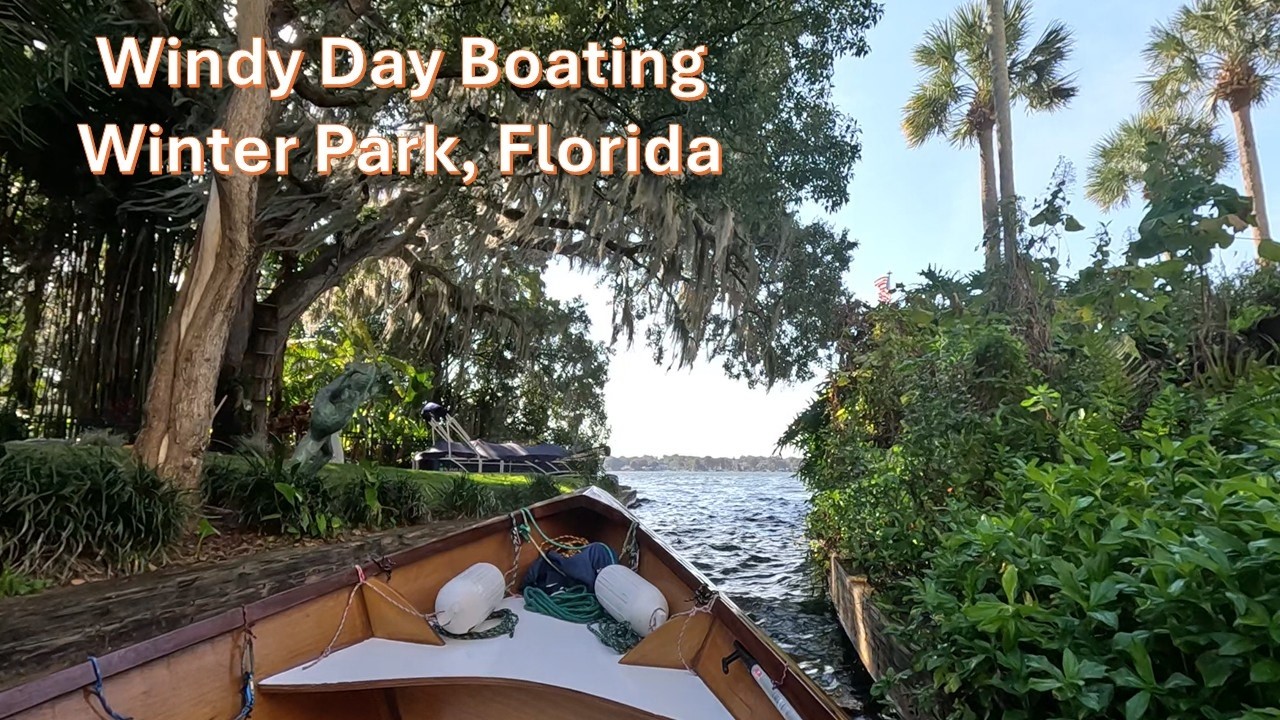 Windy day on the water with repaired engine - Winter Park, Florida
