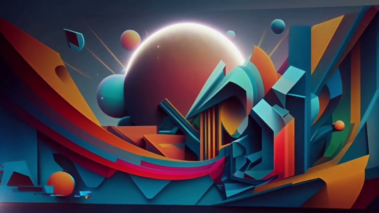 4K Abstract Geometric Motion Art &ndash; Ambient Loop for Relaxation & Focus