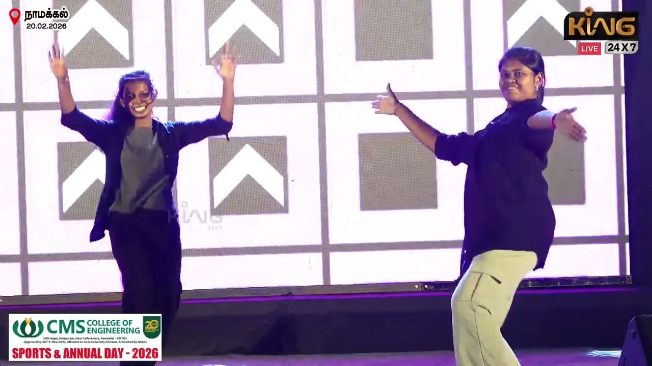 Monica Mixing Song | Wonderful Dance Performance | CMS College Of Engineering Annual Day