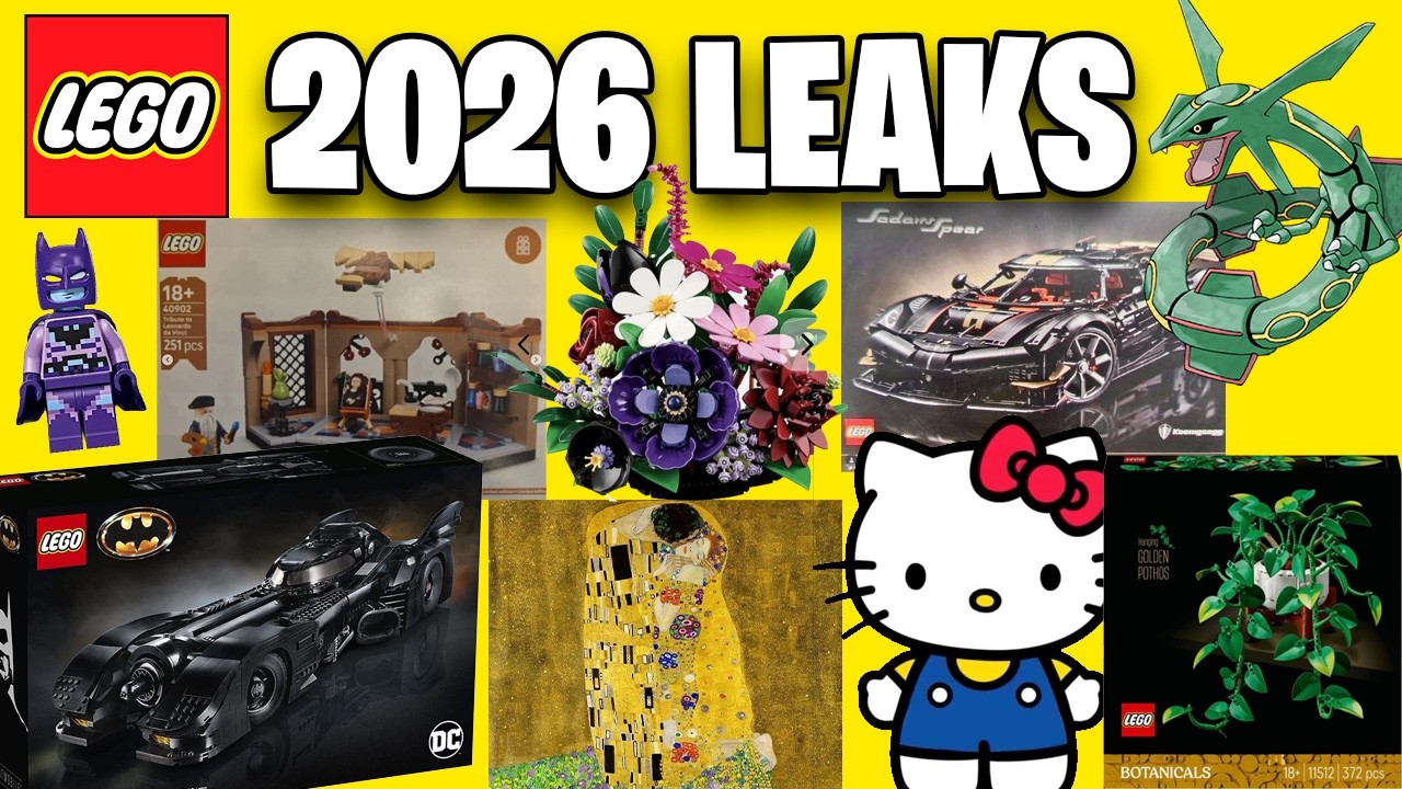 INSANE NEW LEGO LEAKS! Botanicals, Batman, Hello Kitty, Pokemon, Sadairs Spear, GWPs & More!