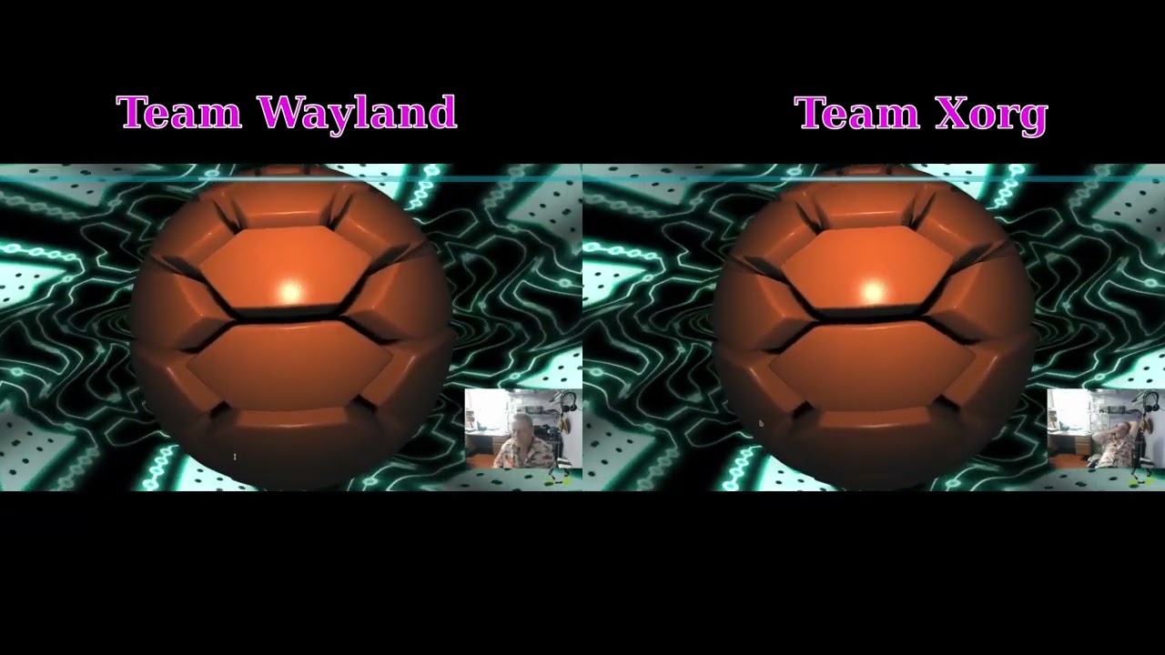 Wayland VS Xorg graphics benchmark competition 2022