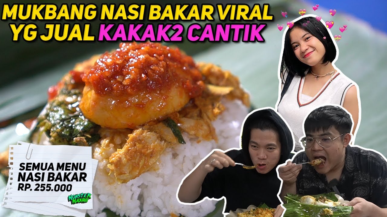YG JUAL CANTIK UNCHH ☺️☺️☺️ ‼️ MUKBANG 7 BUNGKUS NASI BAKAR VIRAL EX JKT 48 SAMA @JonathanLiandi