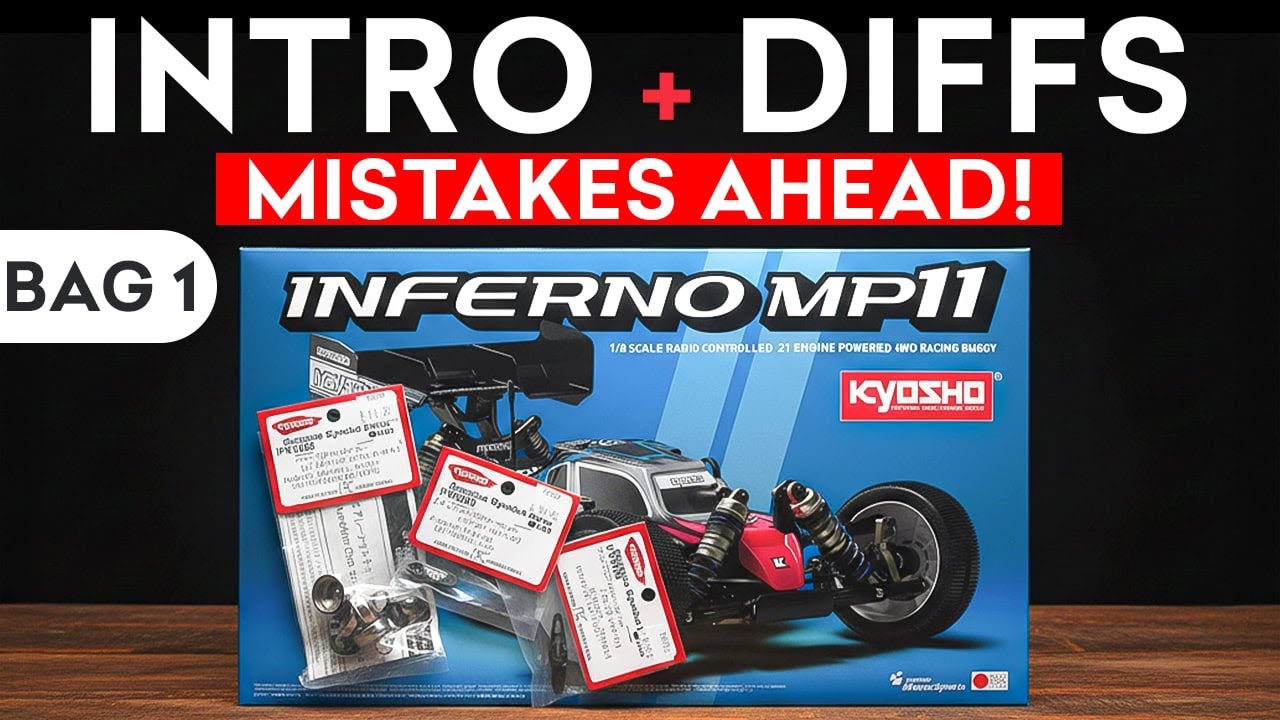 Kyosho Inferno MP11 Build Series – Intro & Bag 1 (Diffs Done Wrong 😅)