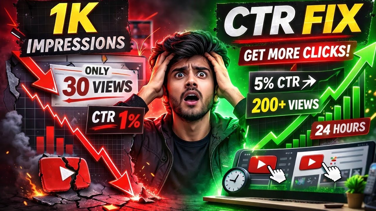 1K Impressions… Only 30 Views? My Biggest CTR Mistake | Retention Lab