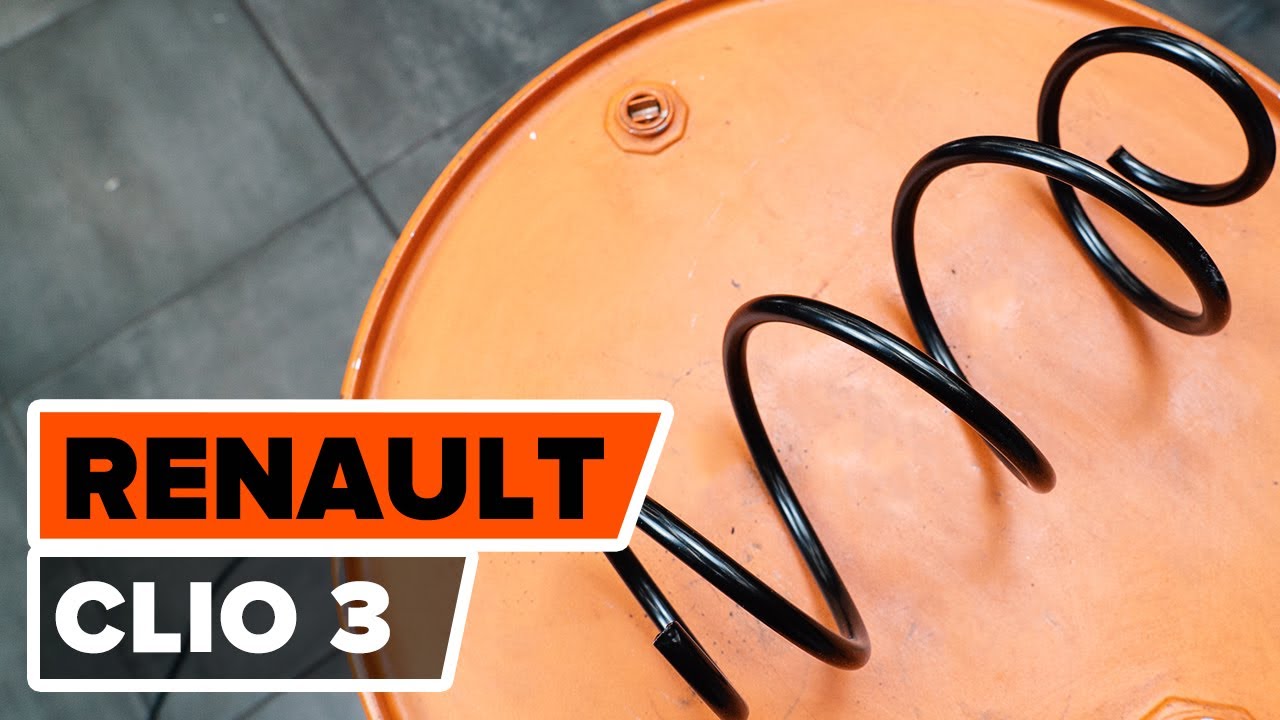 Wie RENAULT CLIO 3 Fahrwerksfedern vorne [AUTODOC TUTORIAL]