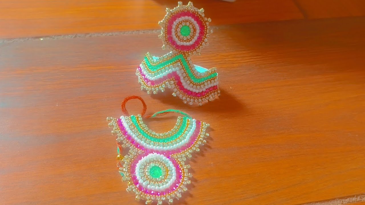 Handmade jewellery for god😱🙏/ HOW TO MAKE LADDUGOPAL JEWELLERY/ DIY JEWELLERY CRAFT #youtube