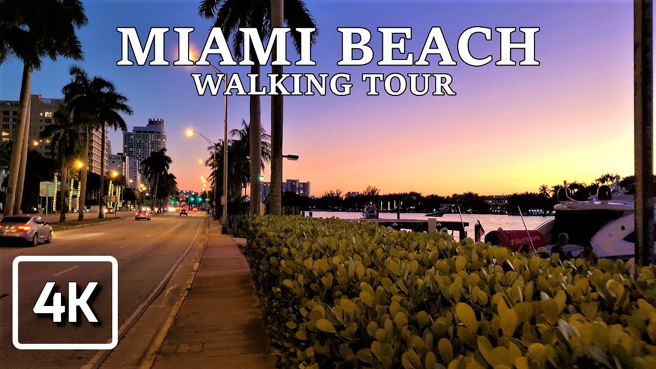MIAMI BEACH NOVEMBER 2021 WALKING TOUR 4K UHD 60FPS  FLORIDA USA