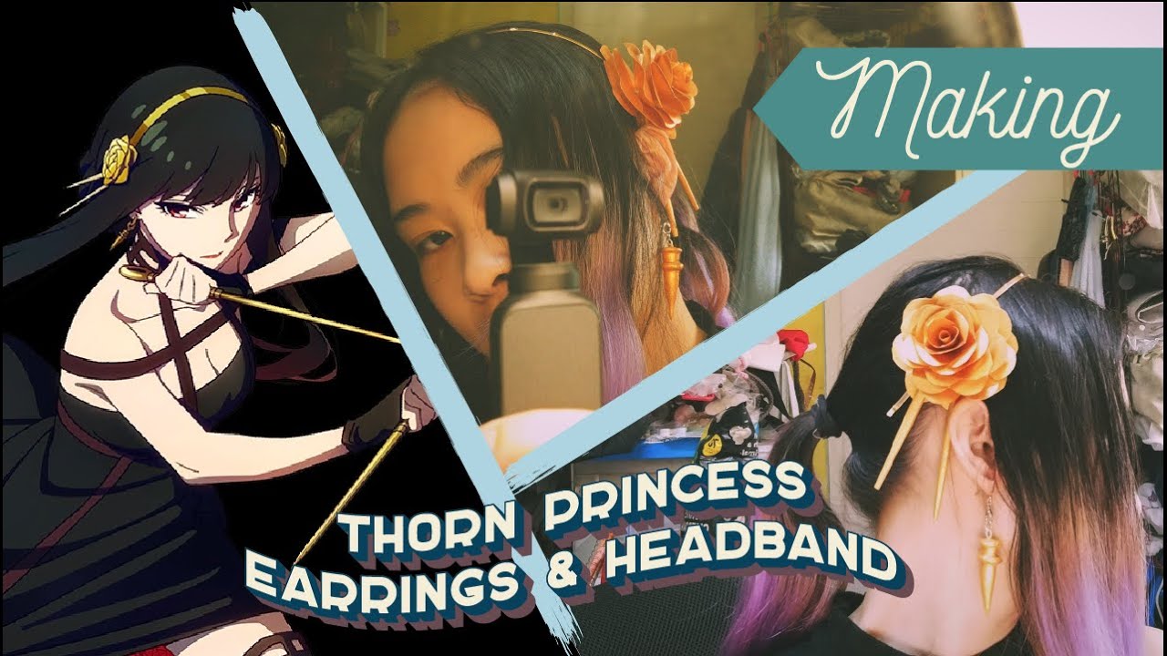 I made Yor Forger's Headpiece and Earrings from Spy x Family