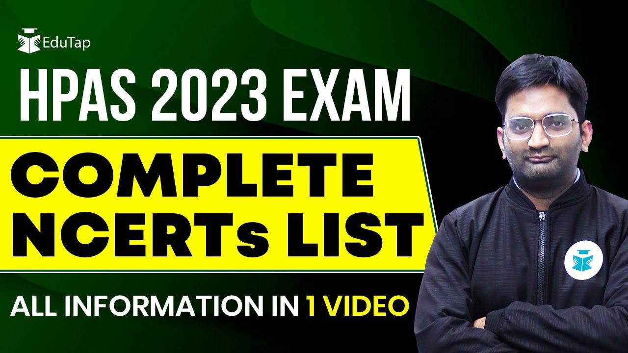 Best Books For HPAS | Complete Booklist For HPAS | Chapter wise NCERTs For HPAS 2023 Preparation
