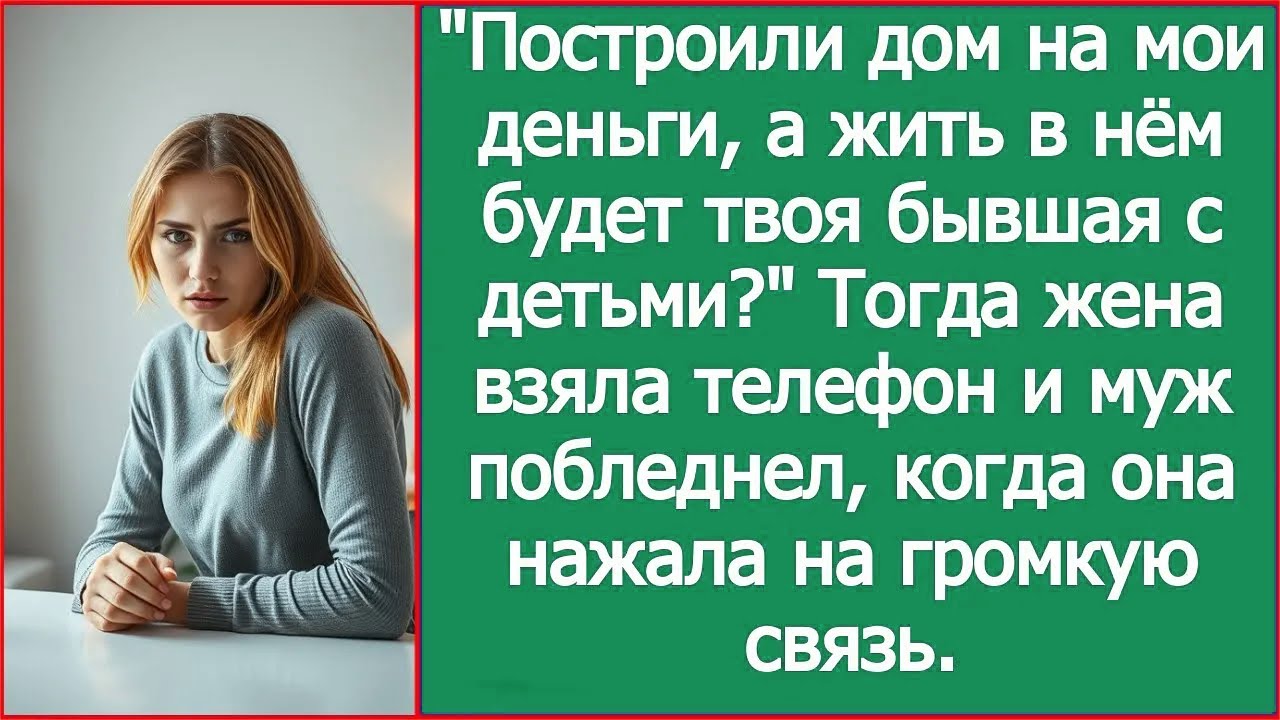 Построили дом на мои деньги, а жить в нём будет твоя бывшая с детьми? Тогда жена взяла телефон