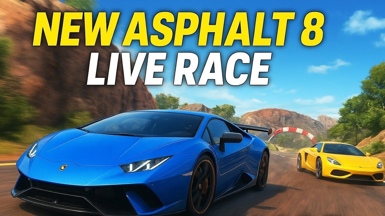 New Asphalt 8 Update , play live race with random map 😀  | 