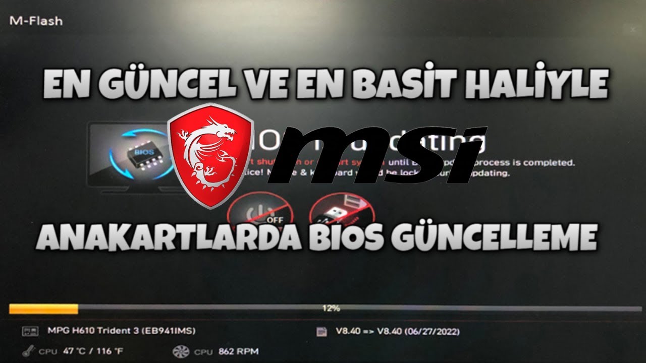 EN HIZLI VE EN KOLAY ŞEKİLDE MSI ANAKARTLARDA BIOS GÜNCELLEME İŞLEMİ (2025)