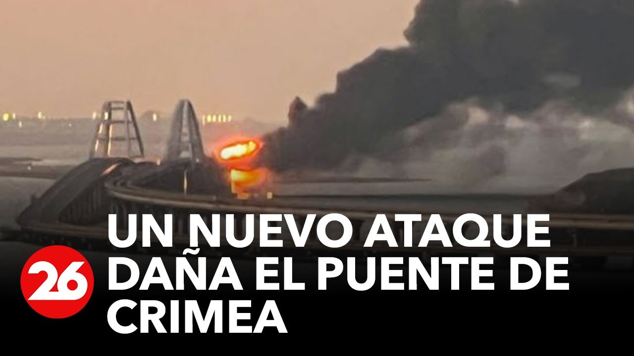 Un nuevo ataque daña el puente de Crimea | #26Global