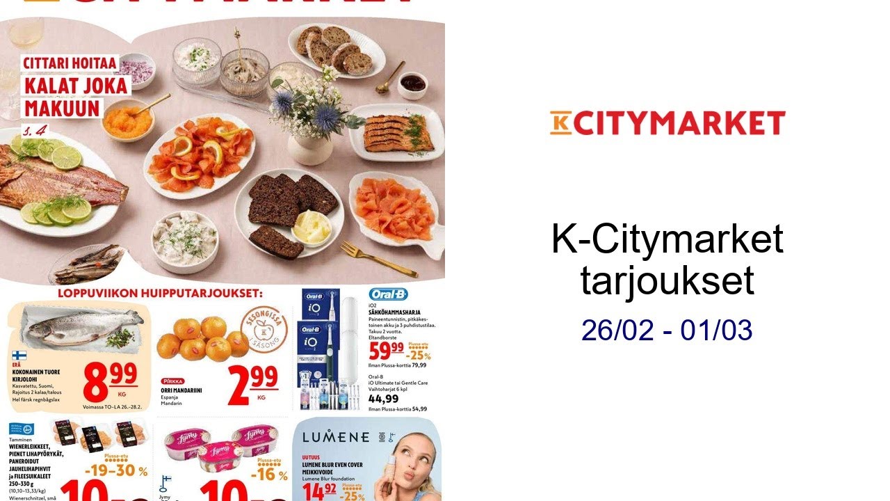 K-Citymarket tarjoukset 26/02 - 01/03