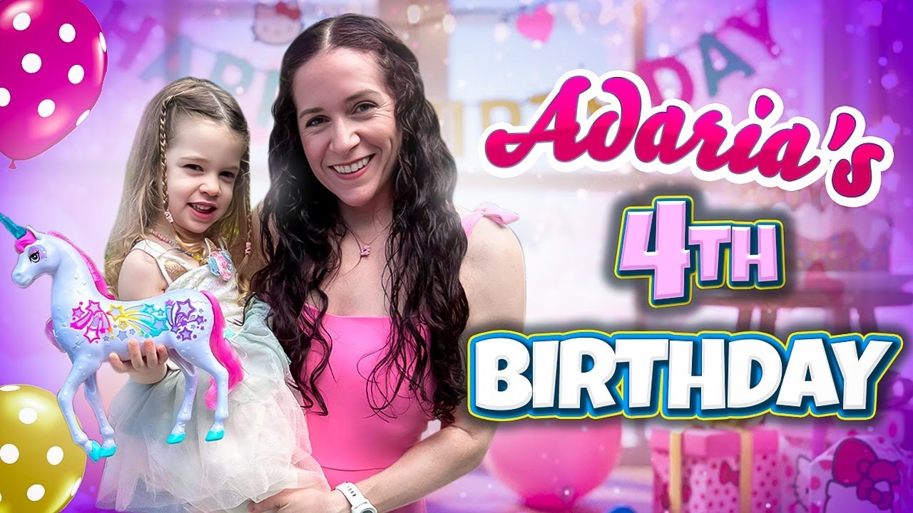 Празднование 4-го дня рождения Адарии 🎂💖 | Вечеринка с медвежатами-заботливыми мишками + веселье ...
