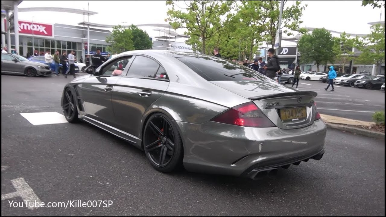 Mercedes CLS55 AMG burnout & lots of revs 1080p