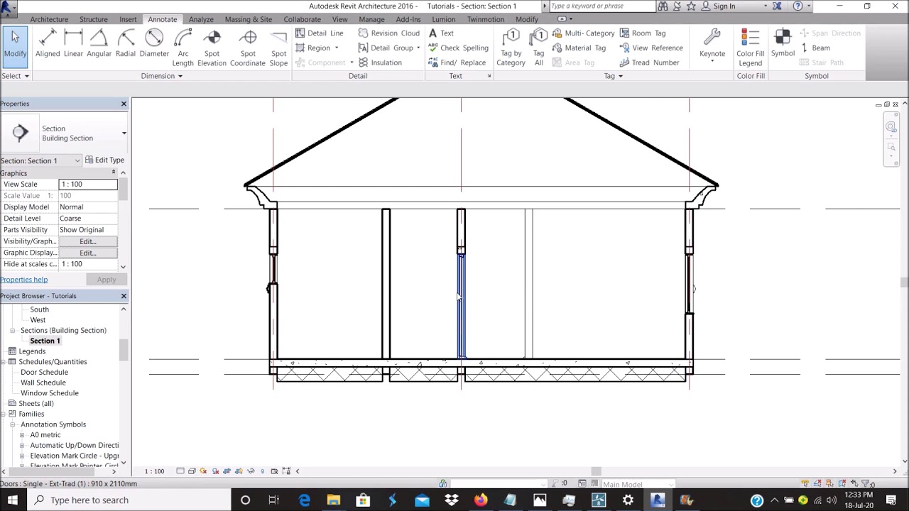 Как нарисовать разрез в Revit — Часть 1