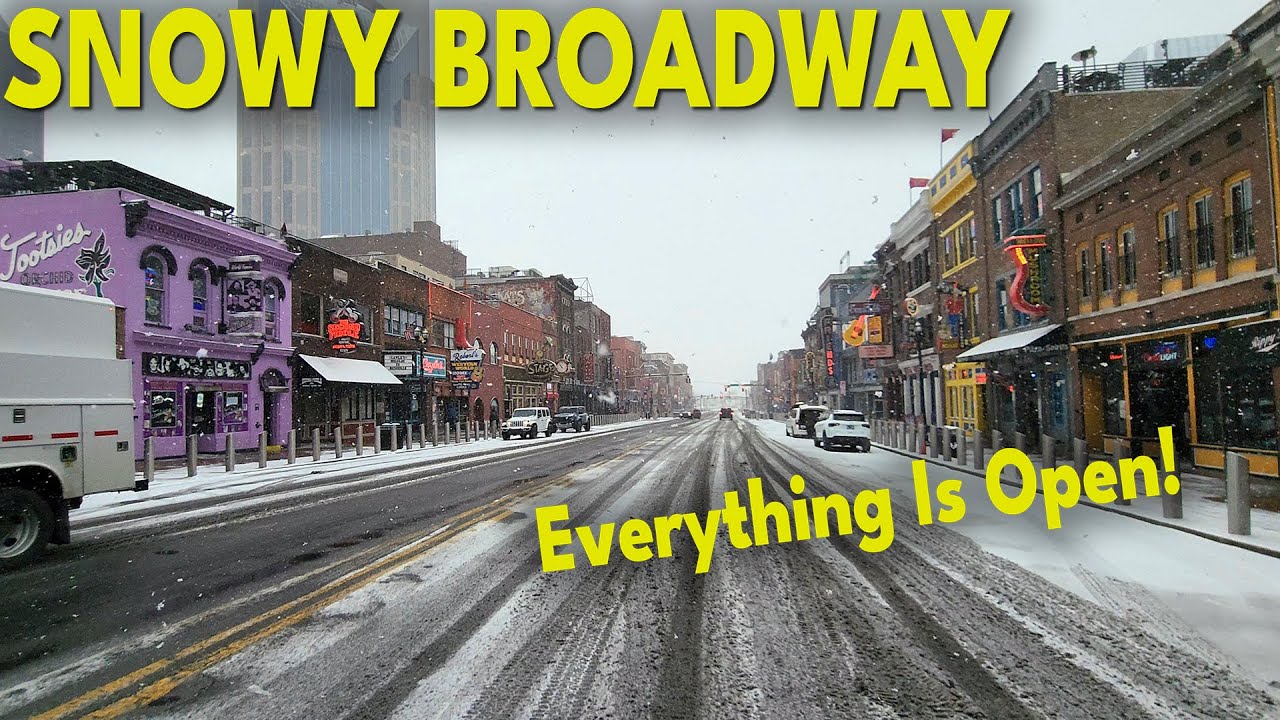 Nashville Snow Saturday Morning Walk • Broadway Open, Preds Still On, Adrien Nunez? • Snowwalkin’