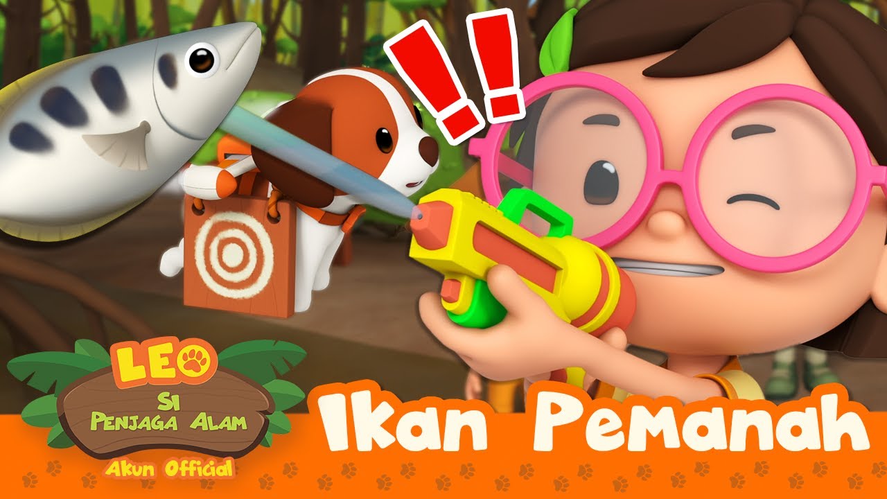 🐟🦈 HEWAN AIR TERBAIK! 🐳 Ikan Pemanah,, Paus, Gurita & lainnya! | Leo Si Penjaga Alam | Kartun Anak
