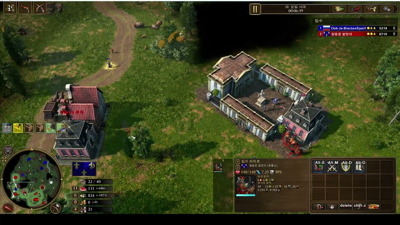 age of empires3 de 러시아전 러시아와 원주민싸움하는건 처음이네요 이런 경기도 다 나오네요